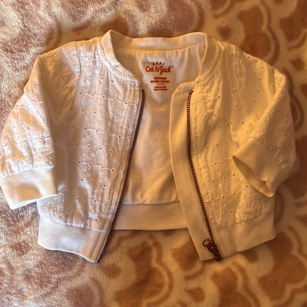 Cute light weight white jacket
